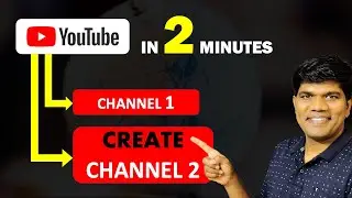 How to create 2nd youtube channel using same Gmail ID(2024)