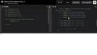 moment js countdown clock dynamic change timezone