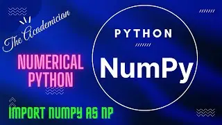 [PY 10] numpy Numerical Python