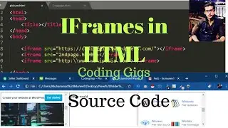 How to create iframes in HTML | 2020 | iframes in HTML5 | CodingGigs | Add iframes in HTML webpage