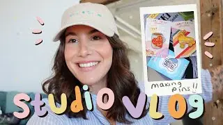 INSIDE MY SMALL BUSINESS 🎨 my ENTIRE creative process & making pins!