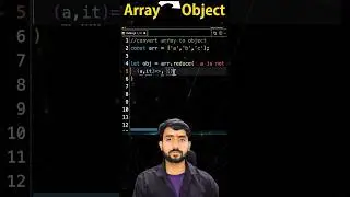 Convert ARRAY to OBJECT in javascript ✅ - JavaScript Interview Questions 