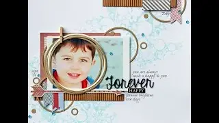 How to: Create a Textured, Layered & Modern Scrapbook Layout