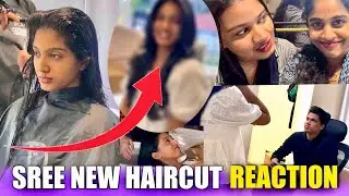 SREE NEW HAIR CUT AND MAKEOVER REACTION 😍 FOR MARRIAGE OF ANJI ❤️ | എല്ലാരും ഞെട്ടി 😂