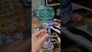 knittel. немецкий цветной хрусталь. julia vintage. барахолка в германии