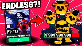 I BEAT *NEW* ENDLESS MODE AND GOT FREE SECRET UNIT (Five Nights Tower Defense)