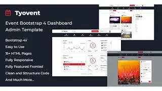Tyovent - Event Management Dashboard HTML Template | Themeforest Website Templates and Themes