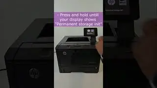 HP LaserJet Pro 400 - Factory Reset and Printing a Demo page in 51 Seconds