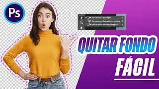 Borrar fondos en Photoshop con la herramienta: BORRADOR DE FONDOS y BORRADOR MÁGICO.