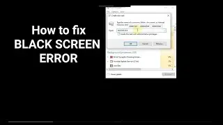 Fix Windows 10 / 11 Black Screen with Cursor (2025)
