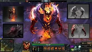 Dota 2 Shadow Fiend Mix Set Eternal Harvest with Arcana Demon Eater  Arms of Desolation