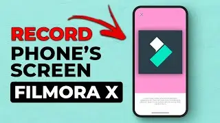 Screen Record Your Phone In Filmora X [EASY & FAST] | How To Record Phone Screen in Filmora X