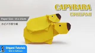 How To Make An Paper Capybara 動物折り紙 Origami Capybara Tutorials