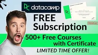 DataCamp Premium is now FREE! 🆓 🔥DataCamp Free Subscription 2024 | 500+ Free Courses 😱