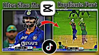 Slow mo & duplicate video edit | Cricket Video Edition tutorial
