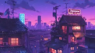 1980s & 90s Lofi Hip Hop Beats 🌻 Retro Vibes & Nostalgic Japanese Town Ambience 🌆 Lofi Rain Playlist
