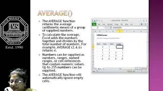 Basic Functions In Excel