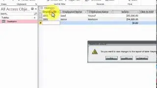 Entering Data in the Database Table in MS Access 2013