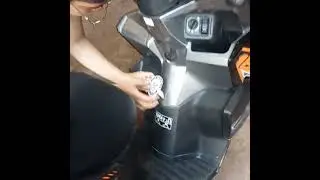 LEXS CAR PAINTING.. ANTIPOLO, honda click, crack repair and repaint, done in just 3 hrs.