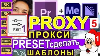 Сделать PRESTS ШАБЛОН №1 для Proxy Premiere Pro 🦄 Прокси PRESET Видеомонтаж | Урок 56 🚀 Способ #5