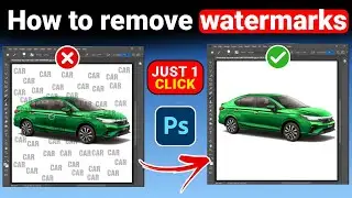 How to remove watermarks from any photos or images in Photoshop