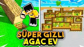 Minecraft'ta İNANILMAZ GİZLİ EVLER [AĞAÇ EV]
