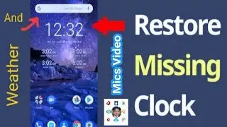 how to back mobile hoom screen date and time | date aur time screen par kaise laye | mics video