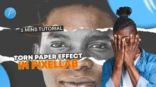 TORN PAPER PHOTO MANIPULATION WITH PIXELLAB (SIMPLE TRICKS)😱😱😱