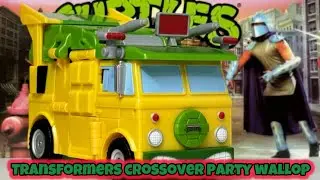 Transformers Generations Crossover Teenage Mutant Ninja Turtles Party Wallop 4K video Review