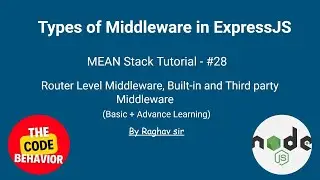 Router-level middleware in Express JS | Error-handling middleware | MEAN Stack Tutorial  #28