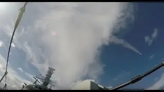 HMS MONTROSE Fires SEA CEPTOR Air Defence Missile System