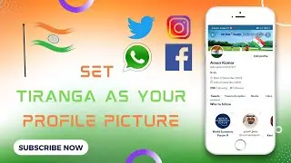 How to Change Your Social Media Platforms(Instagram,Facebook,Twitter,WhatsApp) Dp To Indian Flag