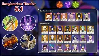 【Genshin Impact】NEW Imaginarium Theater 5.1 - Visionary Mode | Full Stars⭐