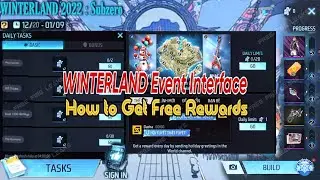 Winterland 2022 event interface | How to get Winterland 2022 event Free rewards | Free Fire Leaks