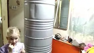 Термос для отопления Своими руками Бесплатное отопление Самодельная печь Накопитель Дом в деревне