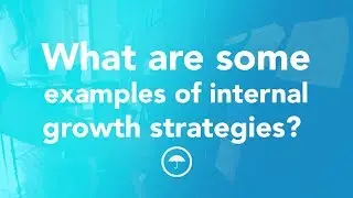 What are some examples of internal growth strategies?