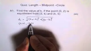 Find Point Equidistant From Two Points A1