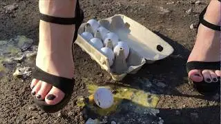 high heels crush, shoes crush, eggs crush, fruits crush, messy feet (# 21)