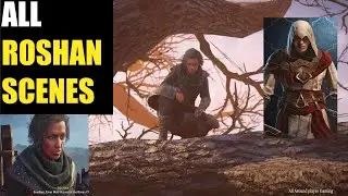 Assassins Creed Valhalla ALL ROSHAN SCENES (Basims Mentor In Mirage) - NEW FREE UPDATE LAST CHAPTER!