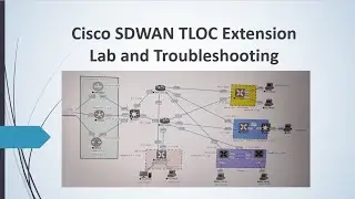 Troubleshooting SD WAN Cisco TLOC Extension Lab and Troubleshooting #viptela #ciscosdwan #sdwan