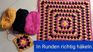 In Runden häkeln.