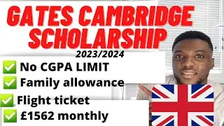 Fully Funded Gates Cambridge Scholarship at University of Cambridge UK 🇬🇧,  | How to apply