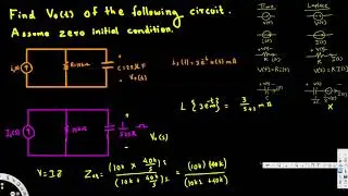 Laplace transform circuit analysis example