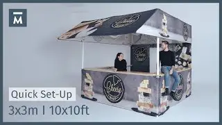 How to Set up a 3x3 m Gazebo With Awning | Instruction Video