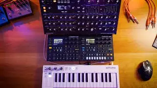 Digitone, Digitakt, Overbridge, & Novation Peak Jam routed thru Ableton Live