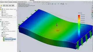 Solidworks Point Load Simulation Static Analysis #1
