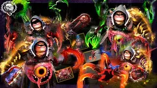 Dota 2 - Pudge Aberrant Observer with Arcana Feast of Abscession + Immortal ACT III Crownfall