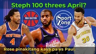 Steph Curry AABOT Yata ng 100 threes in a month. Derrick Rose WALANG KUPAS vs CP3. | LODI MOMENTS.