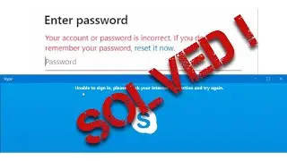 Skype login problem SOLVED !