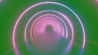 GreenScreen Tunnel Neon Motion Animation Effect Chromakey Футаж Тонель Неон Движение Эффект хромакей